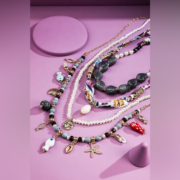 Jewelry - Ocean Treasures Scarf Necklace